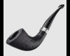 Erik Nording Silver Classic Horn Pipe Sandblast